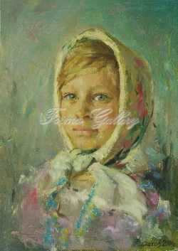 Портрет девочки в платке